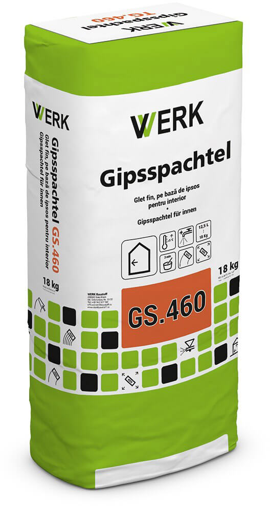 GS.460 Glet de finisare pe bază de ipsos, interior, 18kg