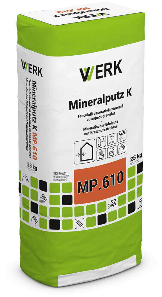 MP.610 Tencuială decorativă minerală, 25kg