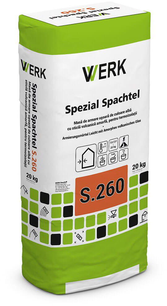 S.260 Adeziv și masă de armare ușoară specială termosisteme, alb, 20kg