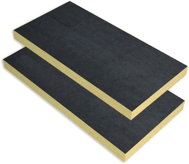 Steinwolleplatte 110 FV Vată minerală cașerată 110 FV, pentru fațade ventilate,  5cm