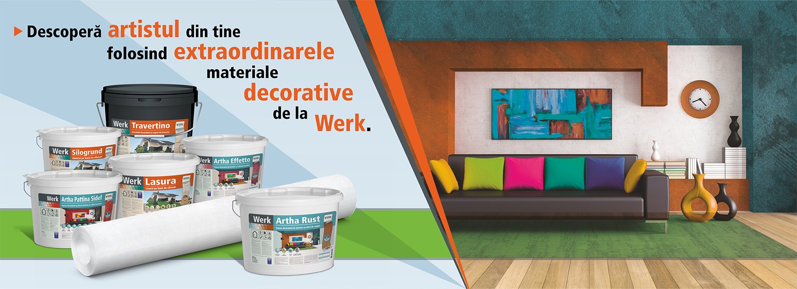 Descopera artistul din tine folosind extrardinarele materiale decorative de la WERK.